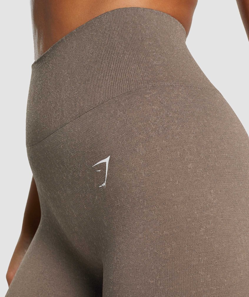 Brown Women's Gymshark Adapt Fleck Seamless Leggings | USA-74618