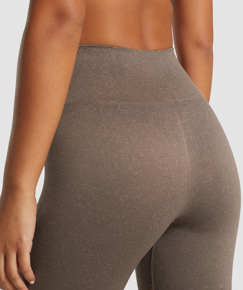 Brown Women's Gymshark Adapt Fleck Seamless Leggings | USA-74618