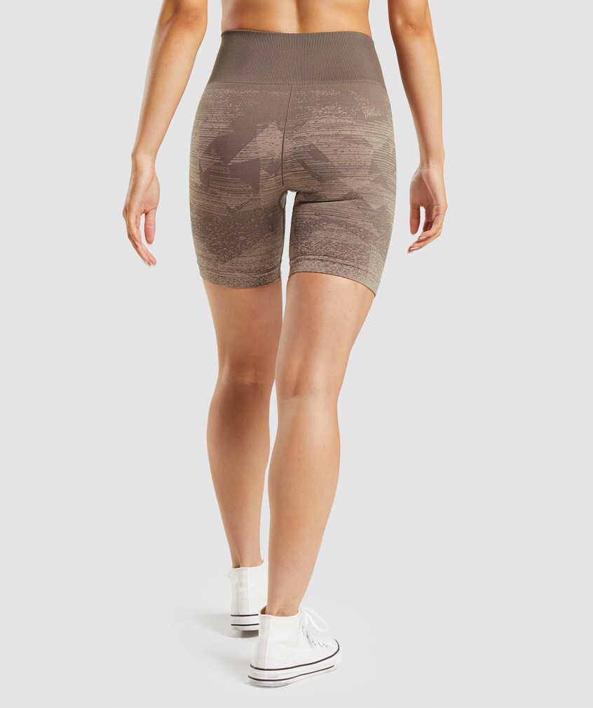 Brown Women's Gymshark Adapt Ombre Seamless Shorts | USA-58694