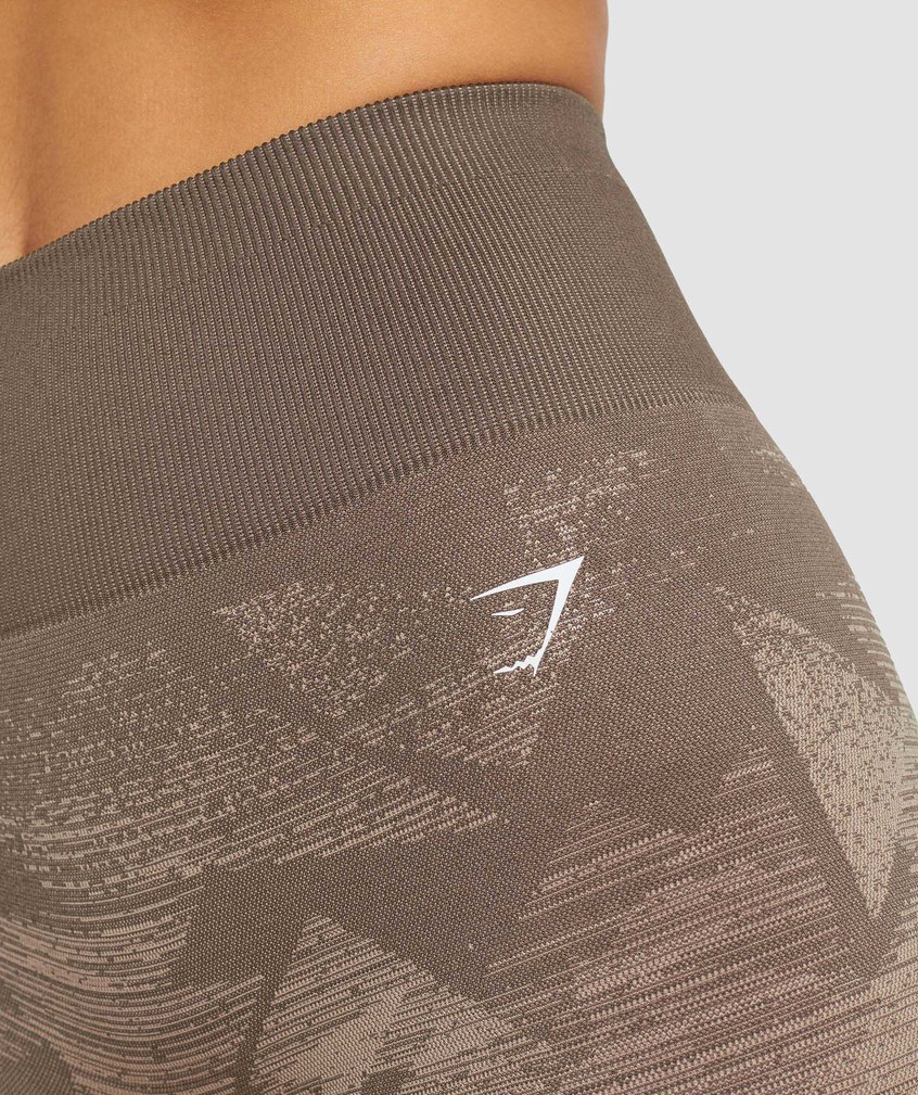 Brown Women's Gymshark Adapt Ombre Seamless Shorts | USA-58694