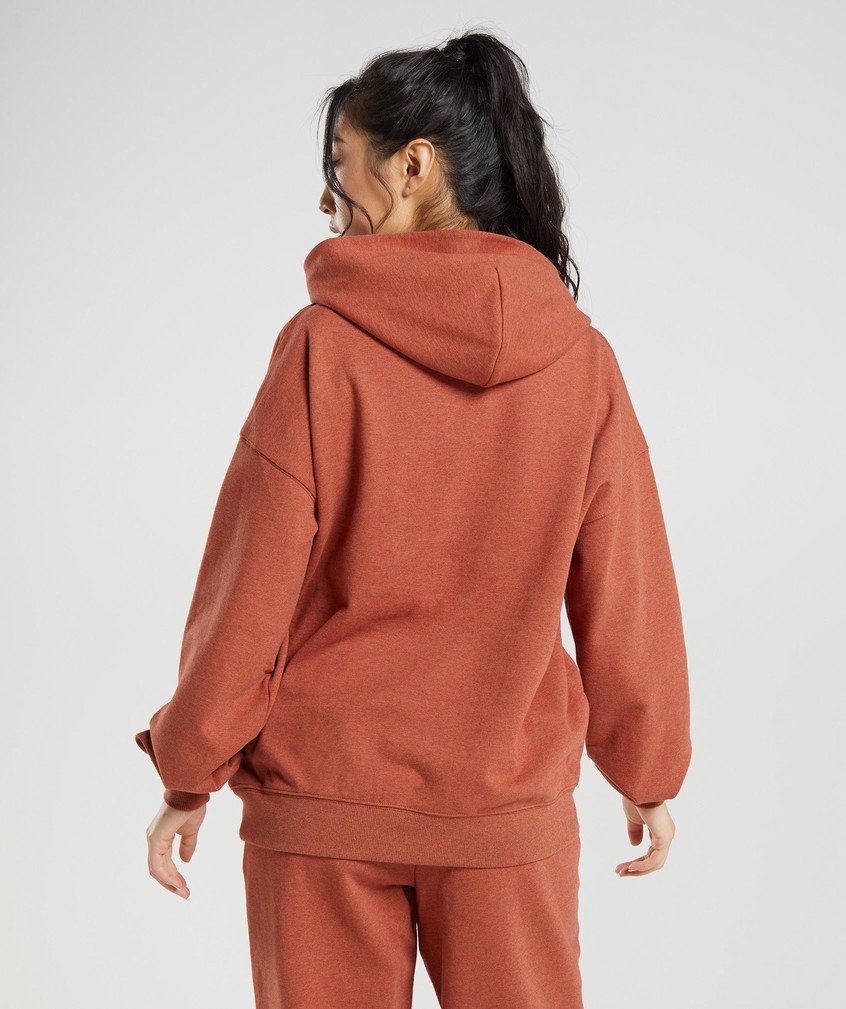 Brown Women's Gymshark Rest Day Sweats Hoodie | USA-31856