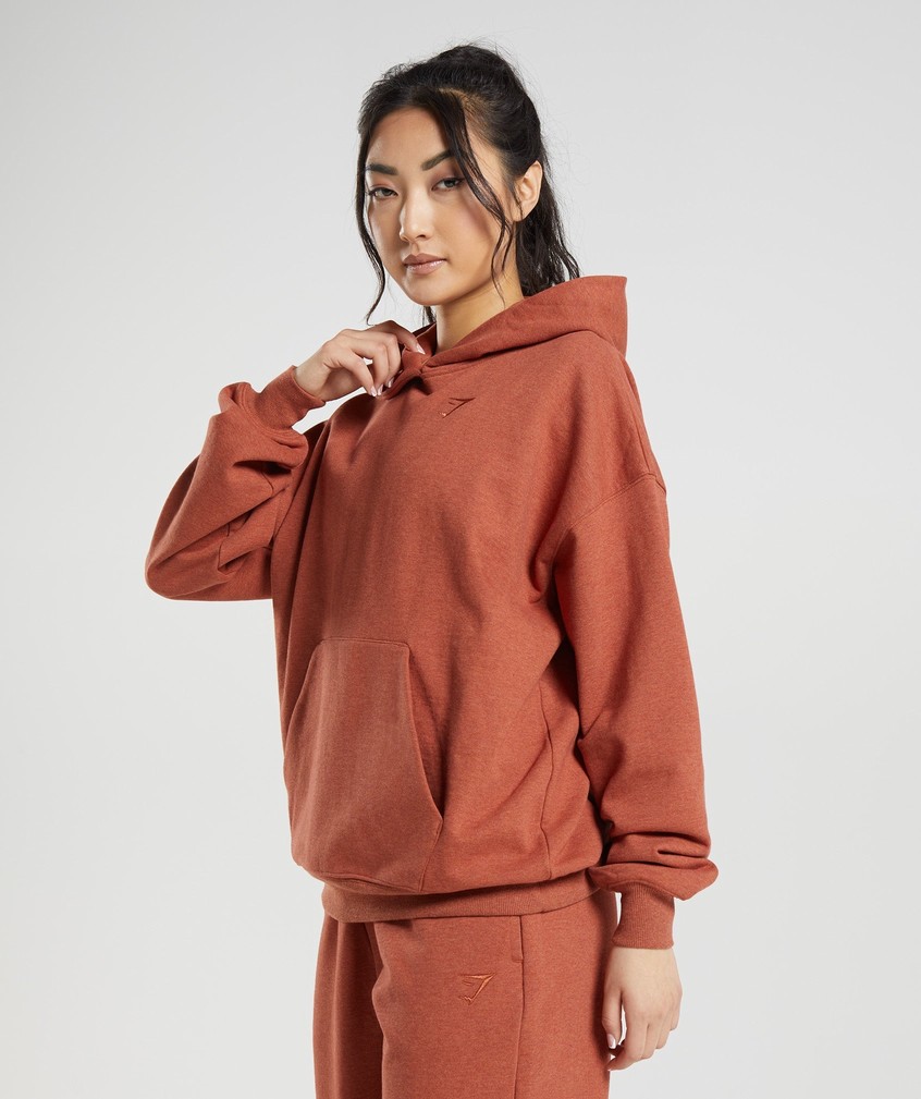 Brown Women's Gymshark Rest Day Sweats Hoodie | USA-31856