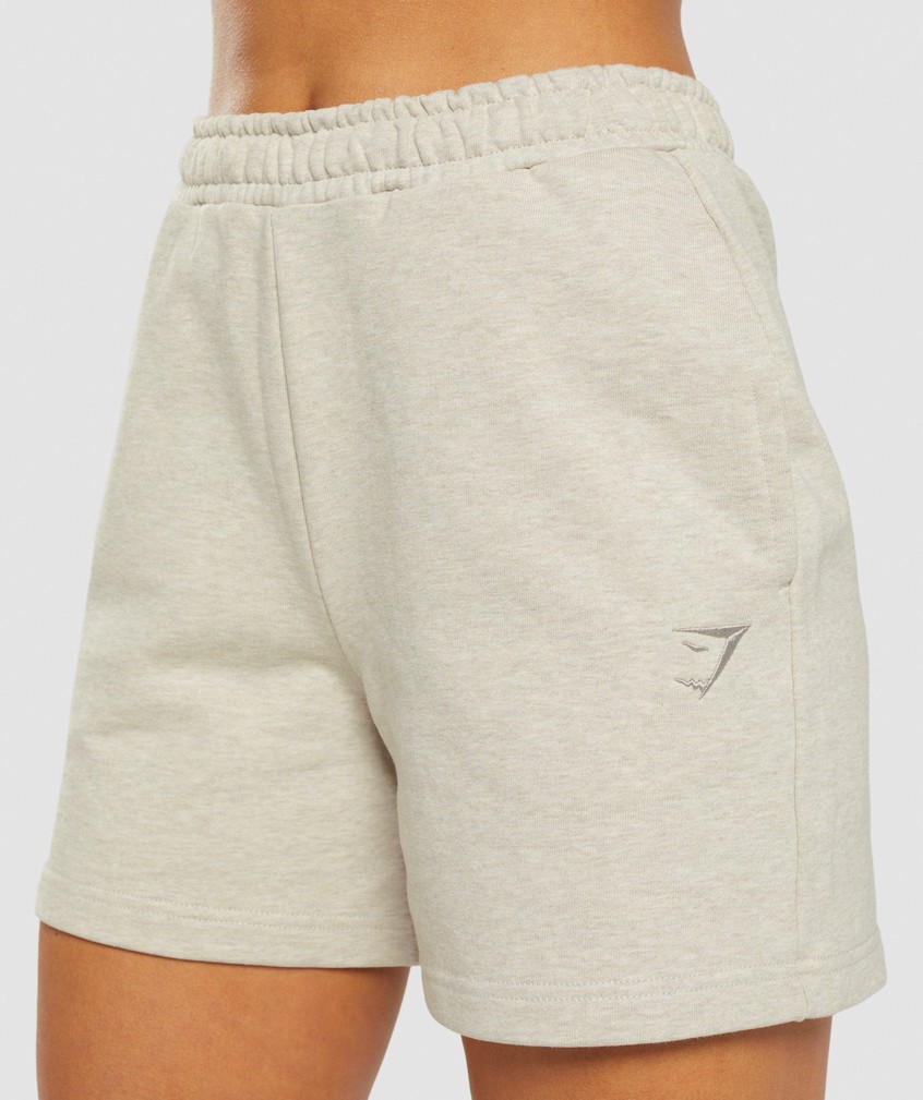 Brown Women's Gymshark Rest Day Sweats Shorts | USA-27341