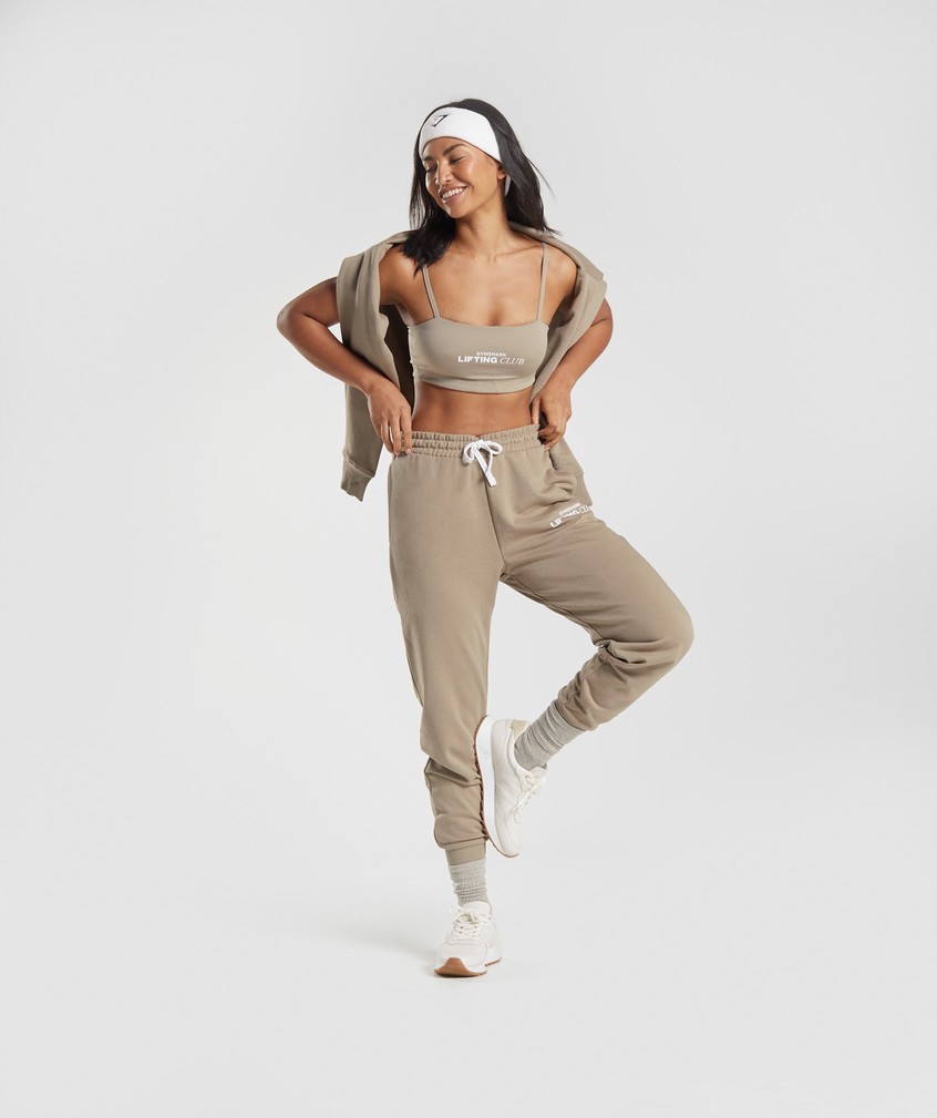 Brown Women's Gymshark Social Club Joggers | USA-85693