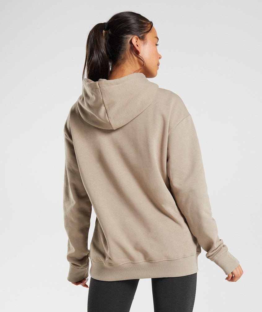 Brown Women's Gymshark Training Oversized Hoodie | USA-82409