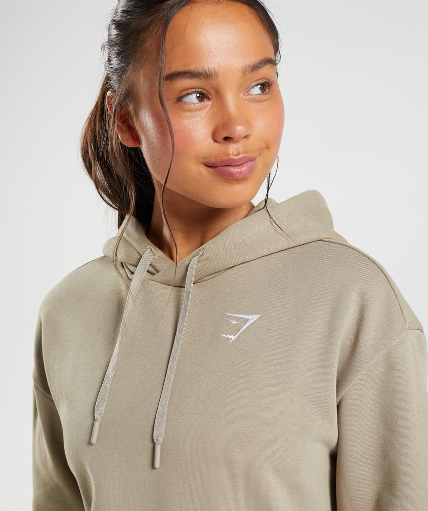 Brown Women's Gymshark Training Oversized Hoodie | USA-82409