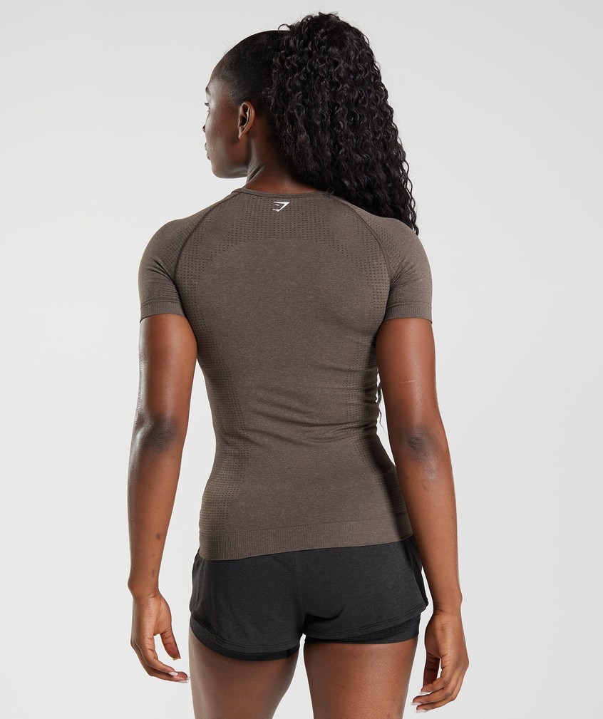 Brown Women's Gymshark Vital Seamless 2.0 T-Shirts | USA-09574