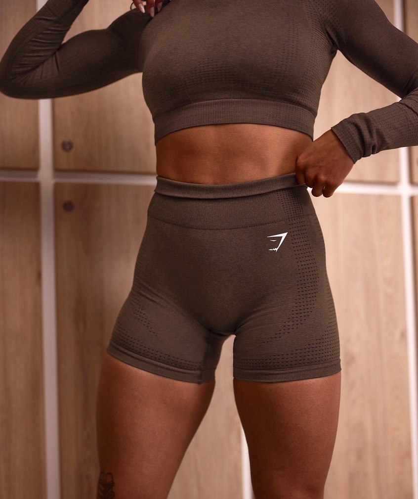 Brown Women\'s Gymshark Vital Seamless 2.0 Shorts | USA-15092