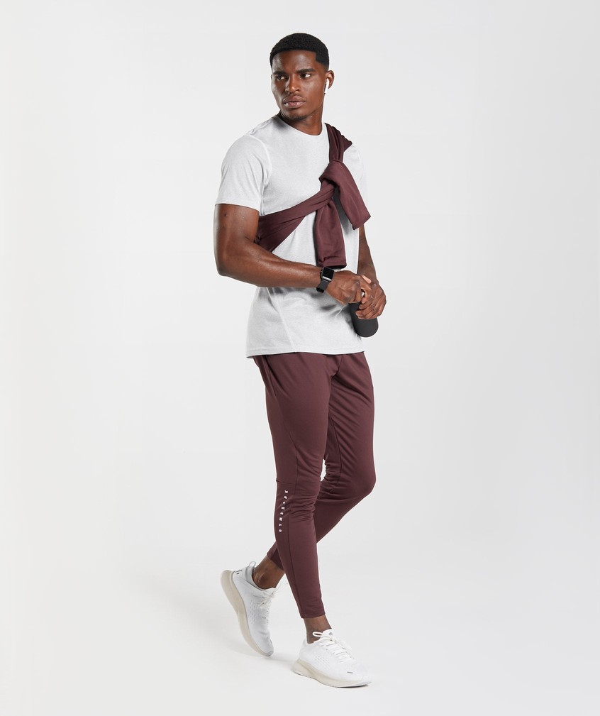 Burgundy Men's Gymshark Sport Joggers | USA-74082