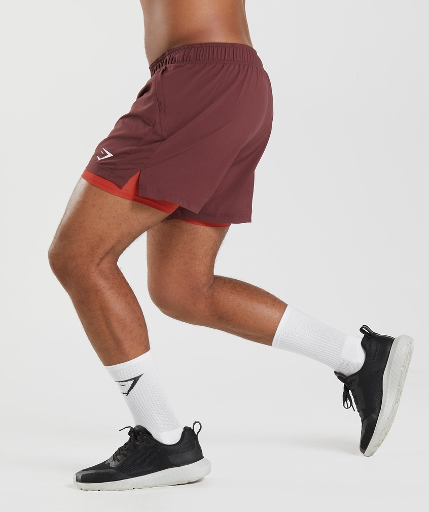 Burgundy / Red Men's Gymshark Sport 5