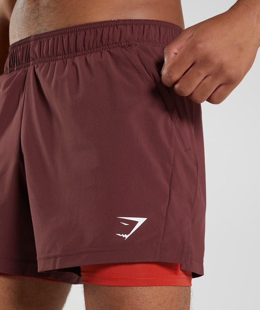 Burgundy / Red Men's Gymshark Sport 5