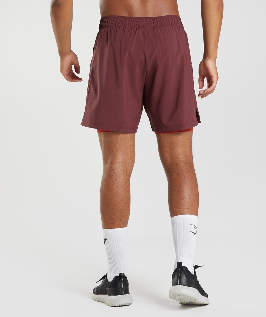 Burgundy / Red Men's Gymshark Sport 7