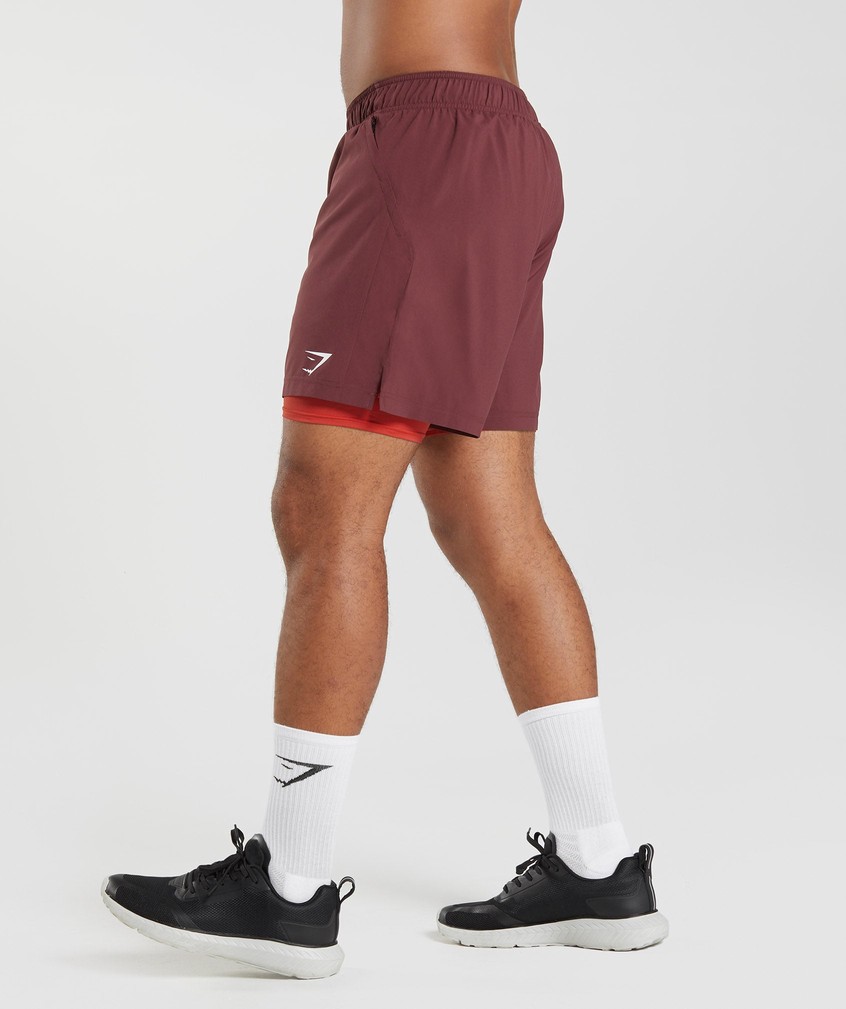 Burgundy / Red Men's Gymshark Sport 7