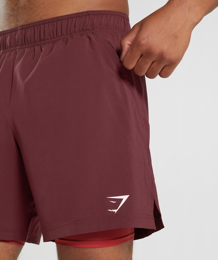 Burgundy / Red Men's Gymshark Sport 7