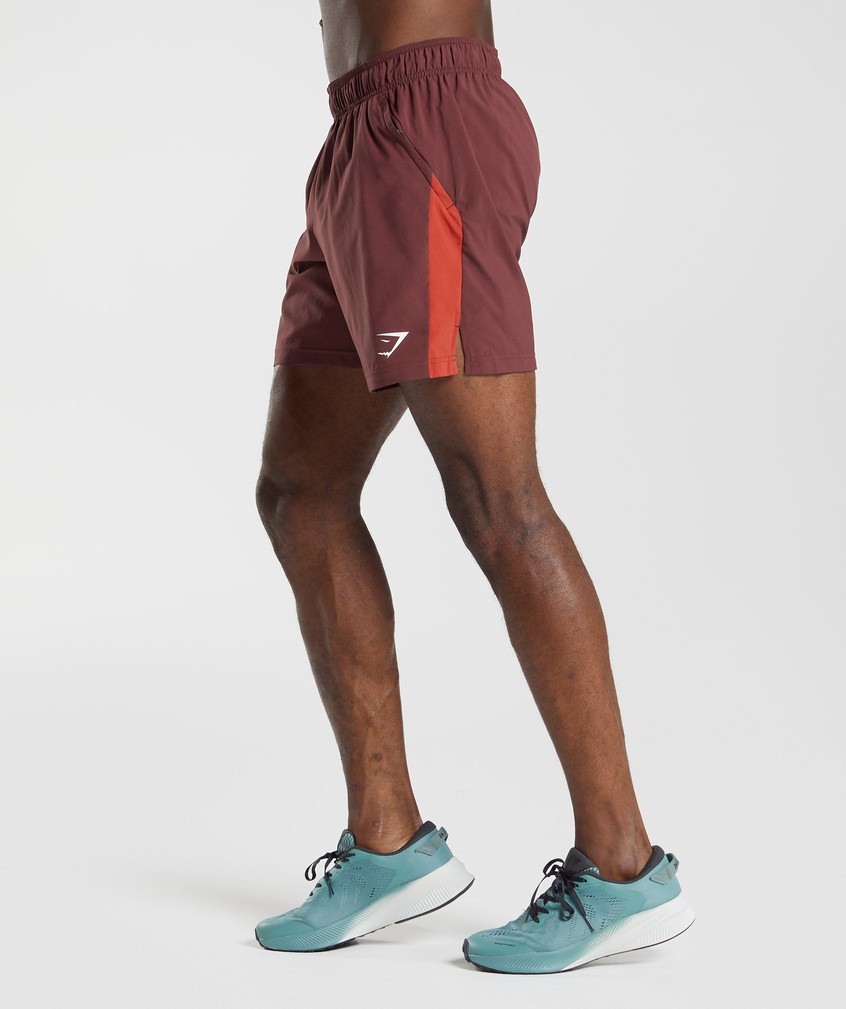 Burgundy / Red Men's Gymshark Sport Shorts | USA-90386