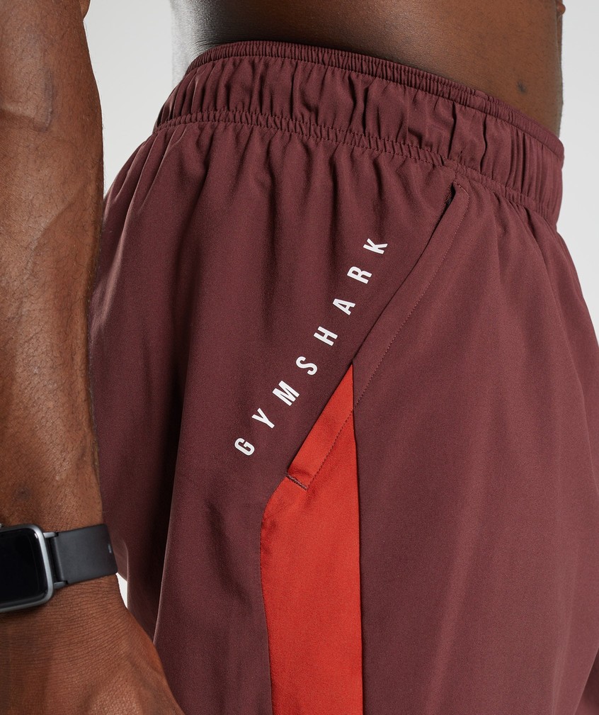 Burgundy / Red Men's Gymshark Sport Shorts | USA-90386