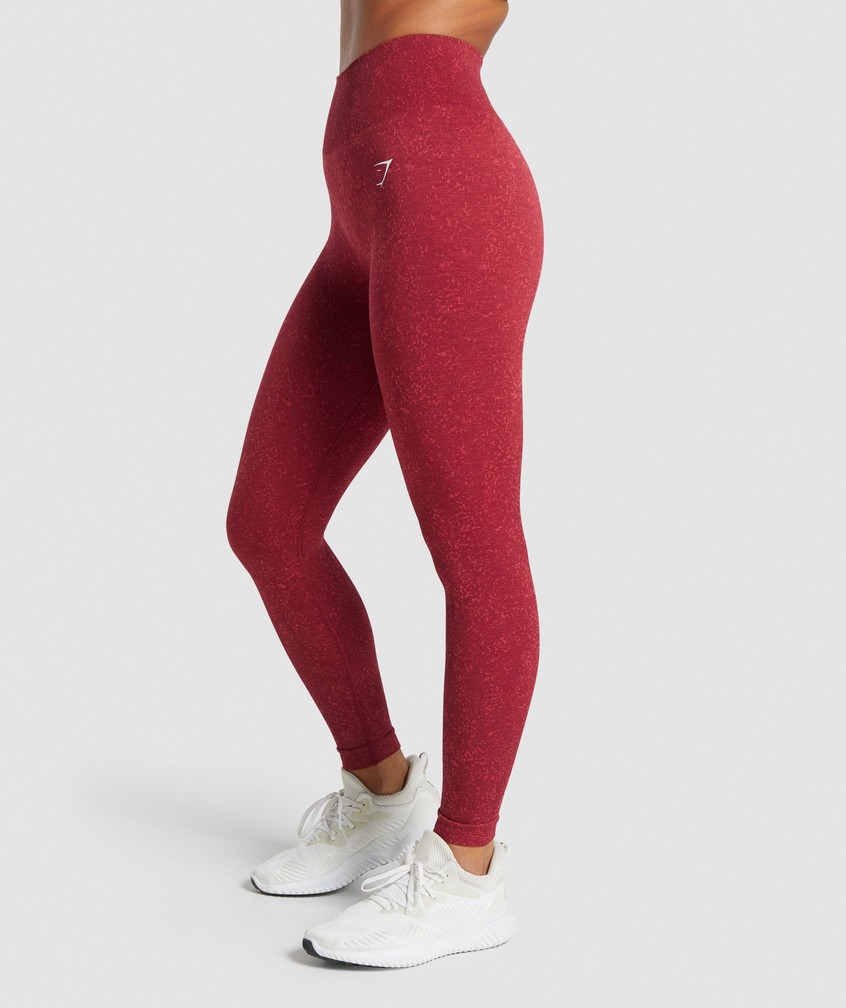 Burgundy Women's Gymshark Adapt Fleck Seamless Leggings | USA-95213