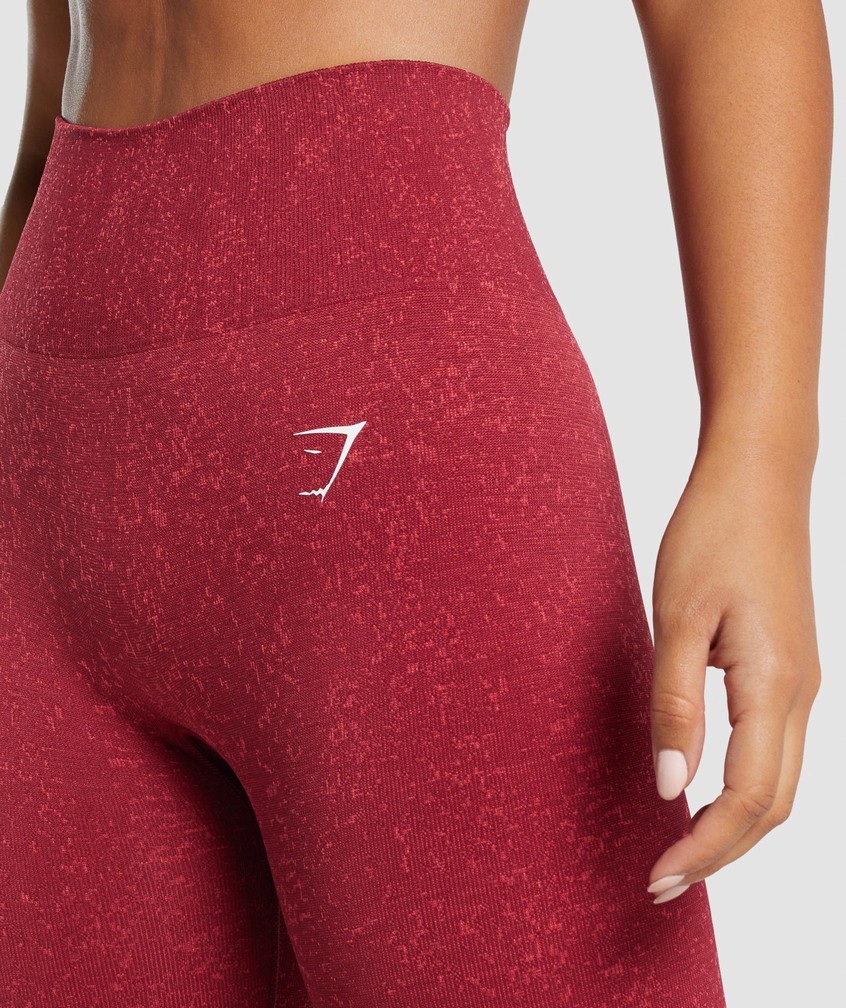 Burgundy Women's Gymshark Adapt Fleck Seamless Leggings | USA-95213