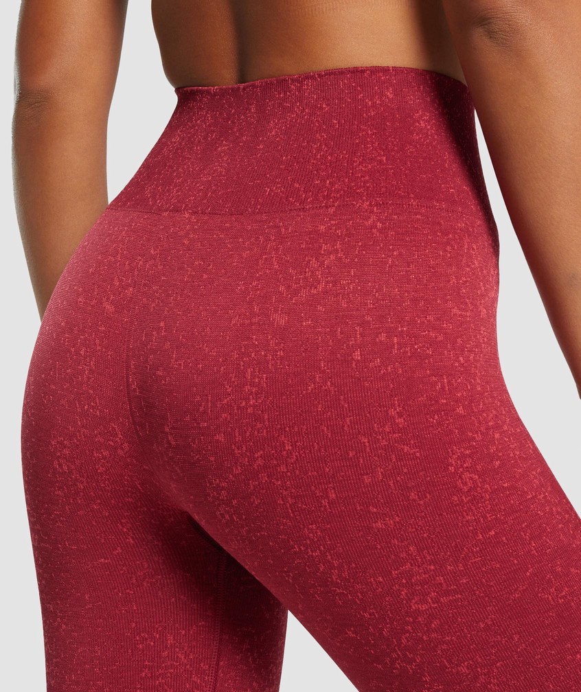 Burgundy Women's Gymshark Adapt Fleck Seamless Leggings | USA-95213