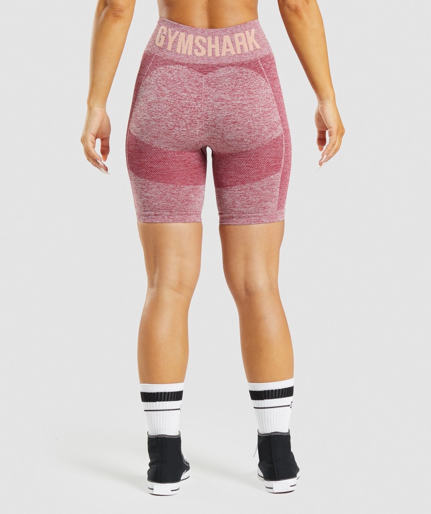 Burgundy Women's Gymshark Flex Cycling Shorts | USA-36820