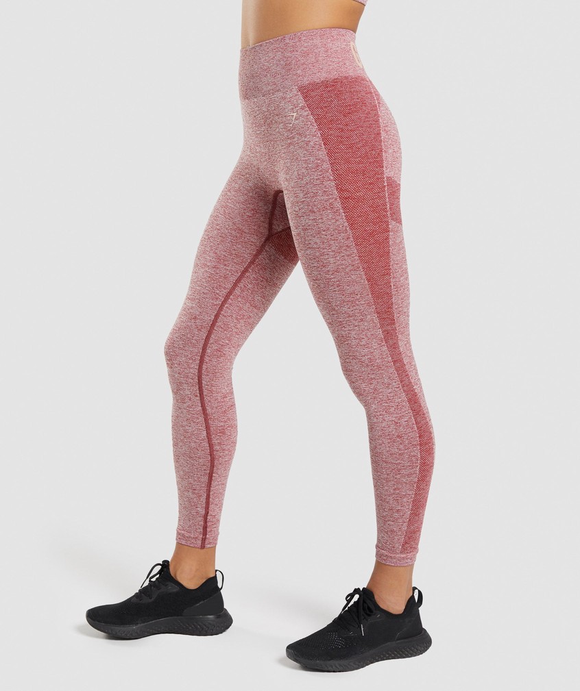 Burgundy Women's Gymshark Flex High Waisted Leggings | USA-82437