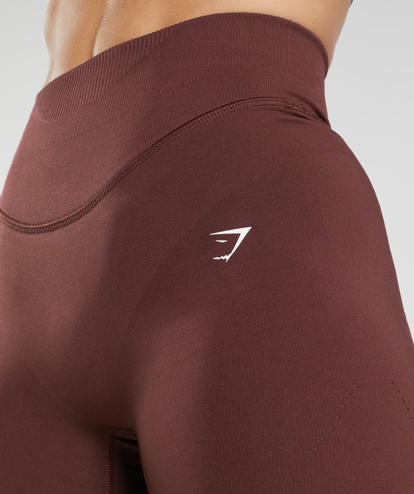 Burgundy Women's Gymshark Sweat Seamless Sculpt Shorts | USA-23809