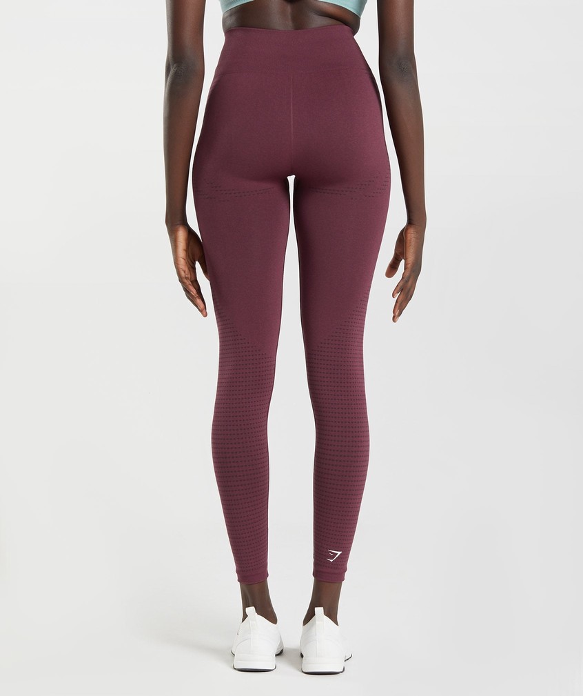 Burgundy Women's Gymshark Vital Seamless 2.0 Leggings | USA-30469