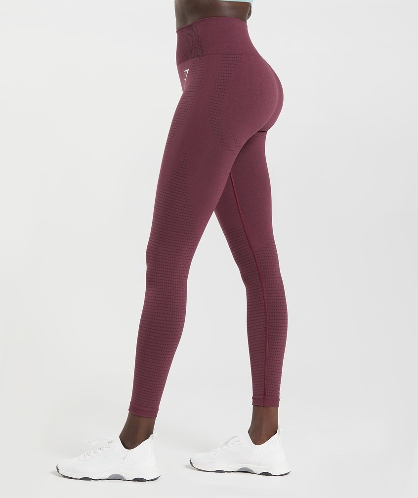 Burgundy Women's Gymshark Vital Seamless 2.0 Leggings | USA-30469