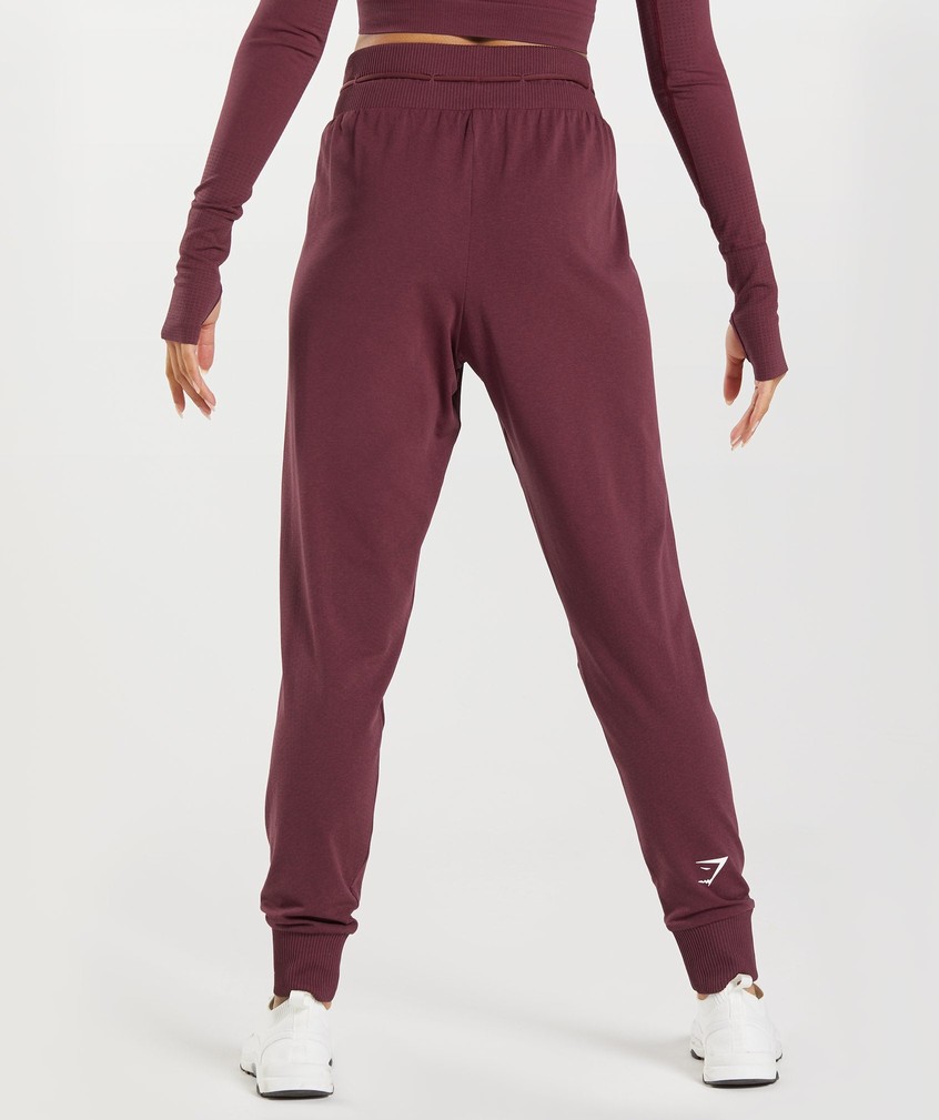 Burgundy Women's Gymshark Vital Seamless 2.0 Joggers | USA-62048