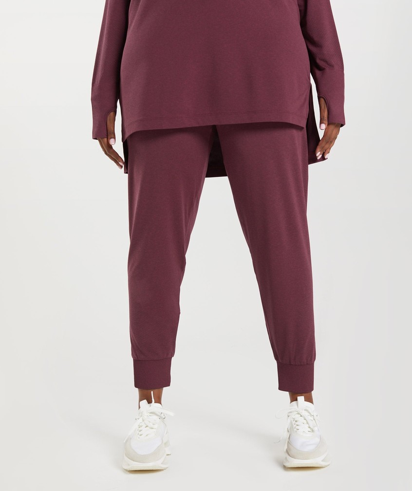 Burgundy Women's Gymshark Vital Seamless 2.0 Joggers | USA-62048