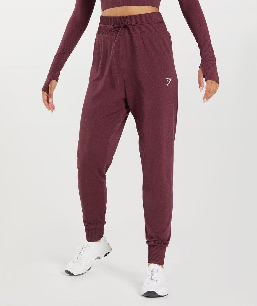 Burgundy Women\'s Gymshark Vital Seamless 2.0 Joggers | USA-62048