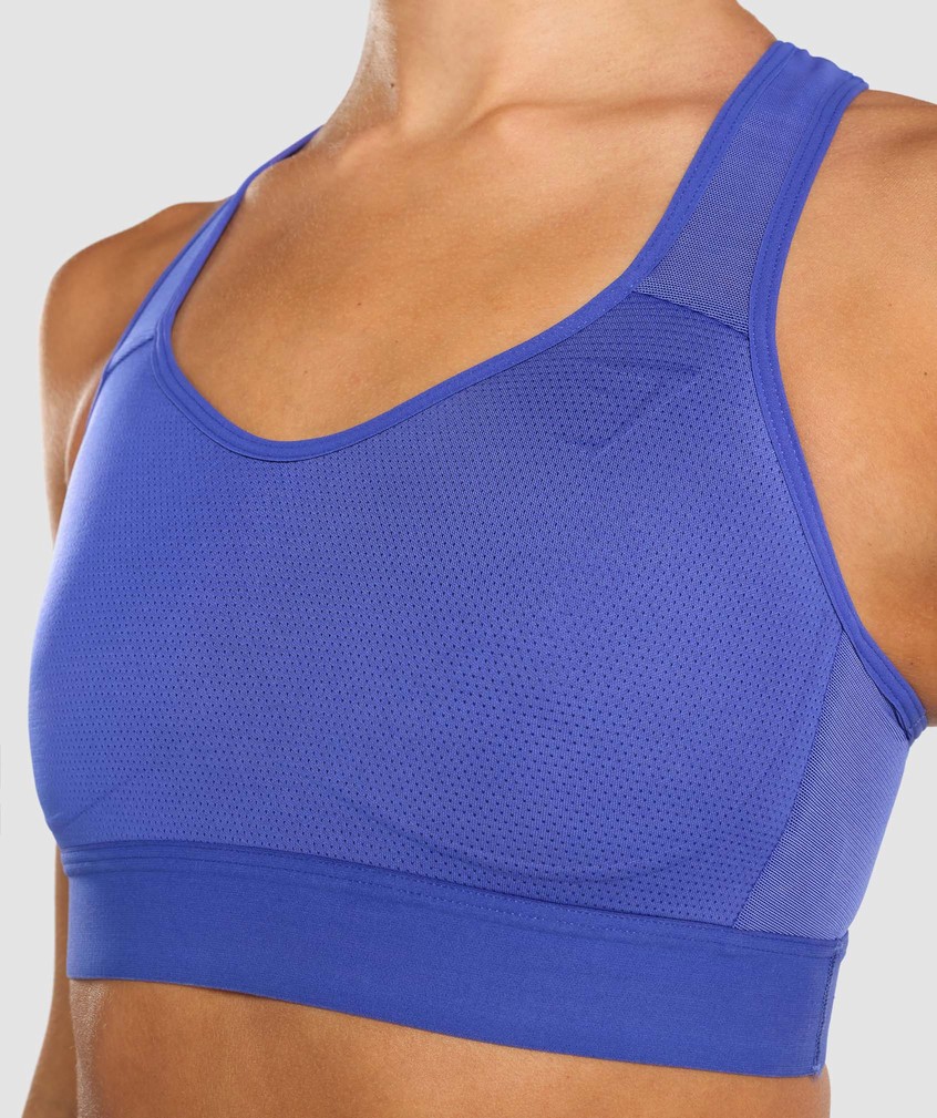 Dark Blue Women's Gymshark Lightweight High Support Sports Bra | USA-92706