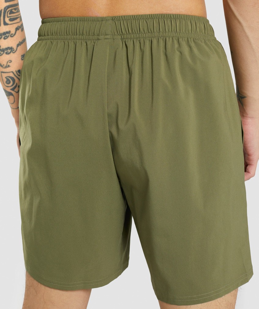 Dark Green Men's Gymshark Arrival Shorts | USA-29701