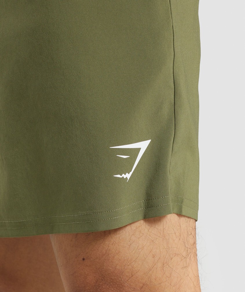 Dark Green Men's Gymshark Arrival Shorts | USA-29701