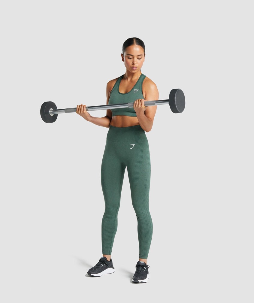 Dark Green Women's Gymshark Vital Seamless 2.0 Sports Bra | USA-15394