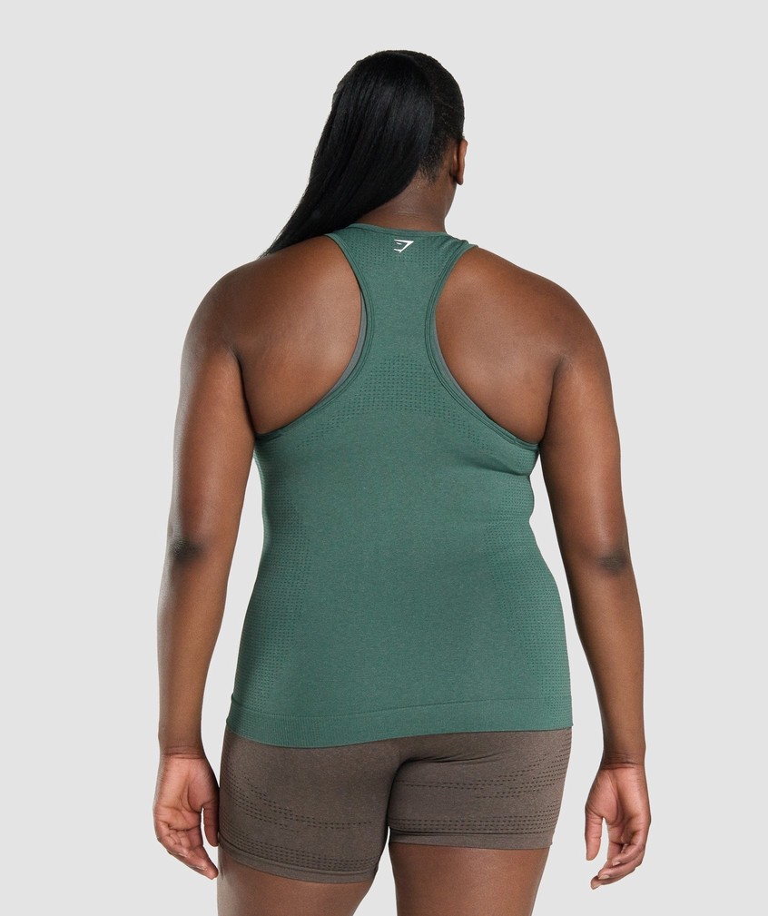 Dark Green Women's Gymshark Vital Seamless 2.0 Vest | USA-27913