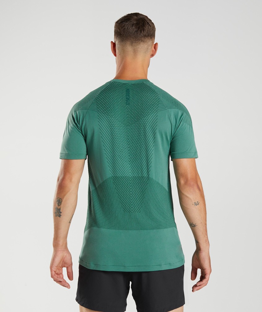 Green Men's Gymshark Apex Seamless T-Shirts | USA-69514