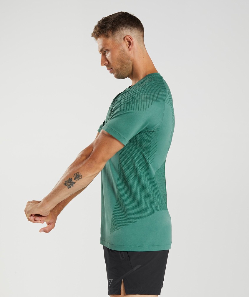 Green Men's Gymshark Apex Seamless T-Shirts | USA-69514