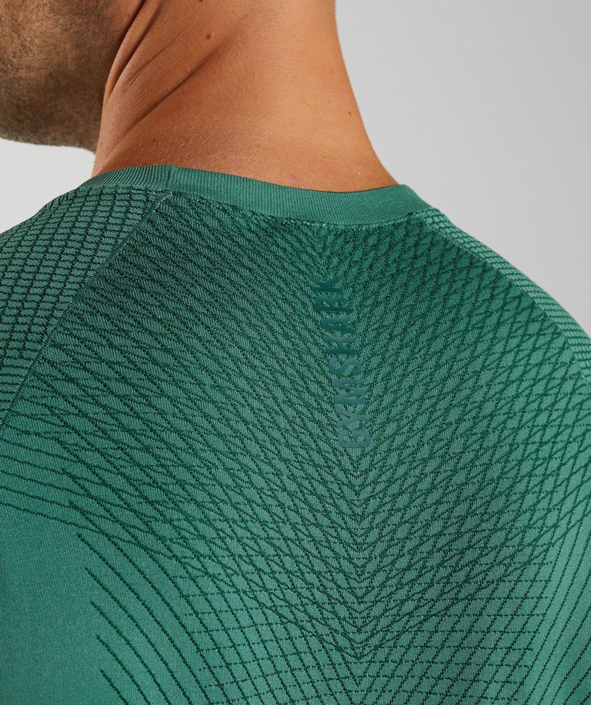 Green Men's Gymshark Apex Seamless T-Shirts | USA-69514