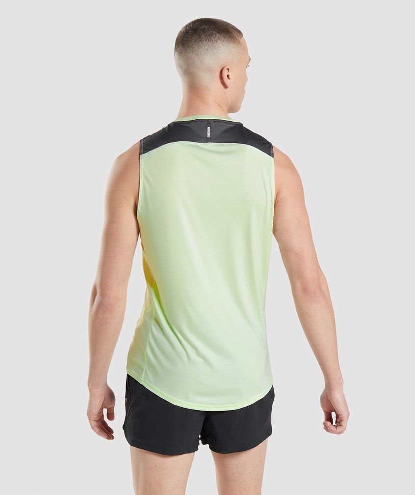 Green Men's Gymshark Speed Evolve Tank | USA-31905