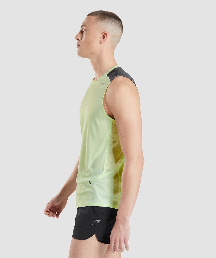 Green Men's Gymshark Speed Evolve Tank | USA-31905