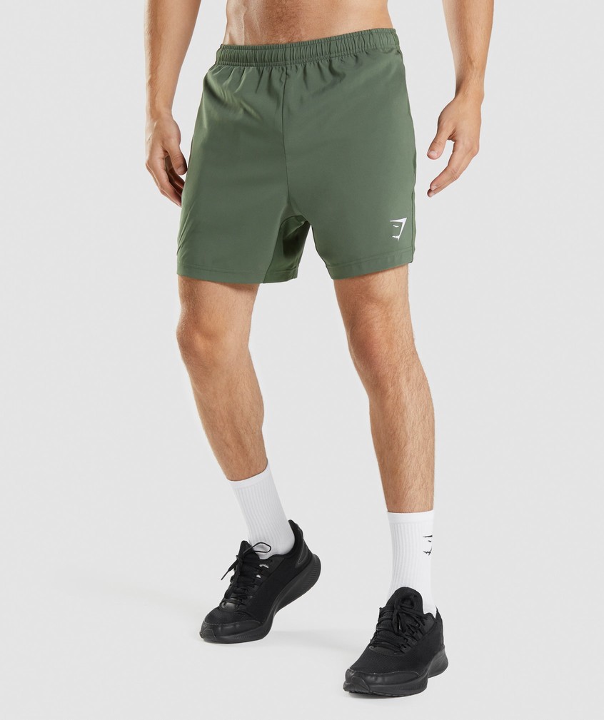 Green Men\'s Gymshark Sport Shorts | USA-37980