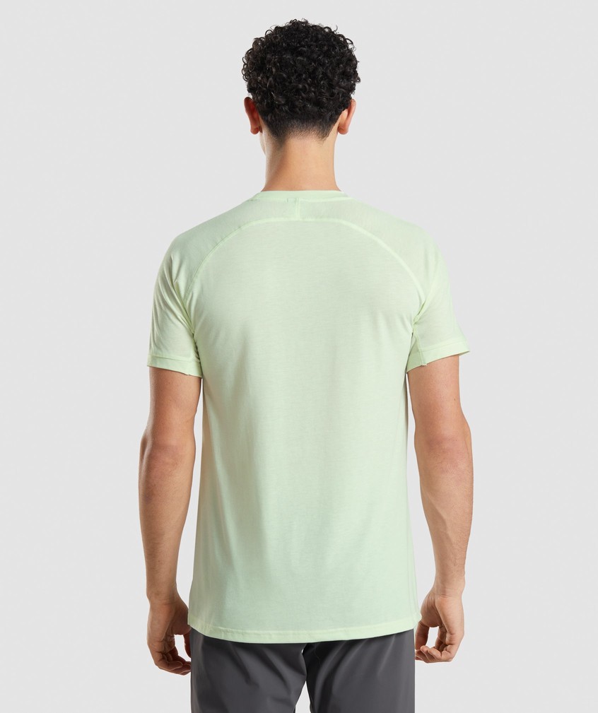 Green Men's Gymshark Studio Amplify T-Shirts | USA-31089