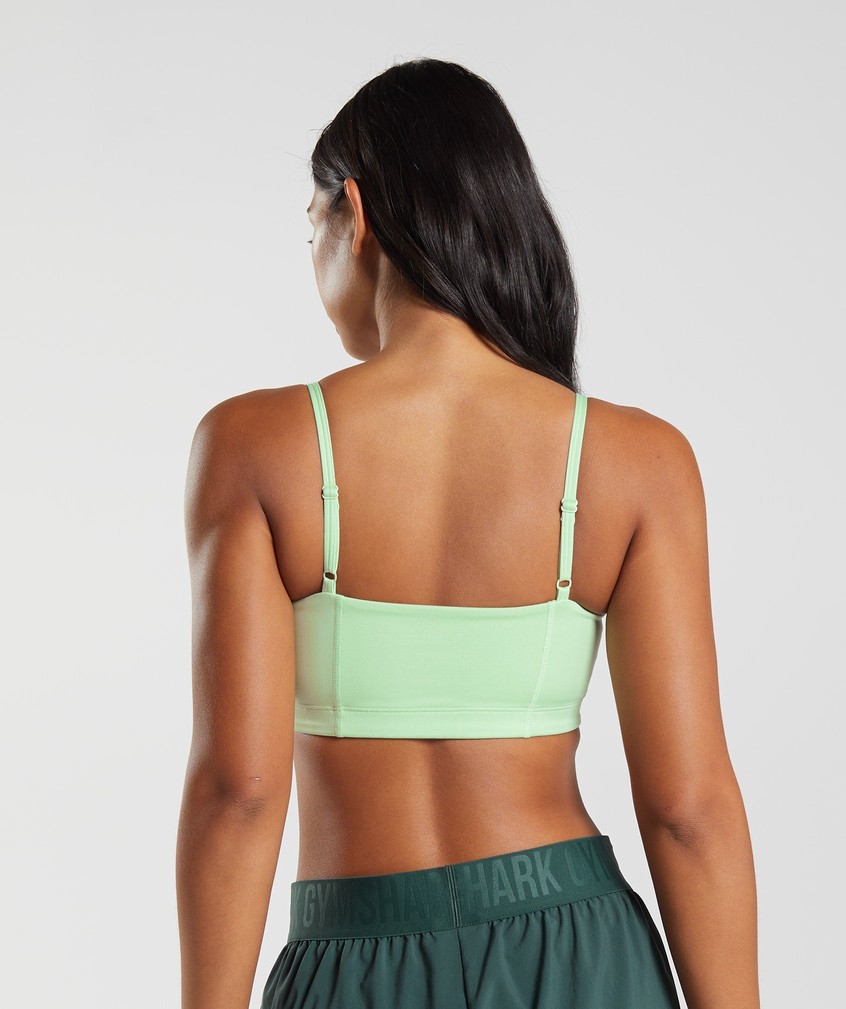 Green Women's Gymshark Bandeau Sports Bra | USA-39601