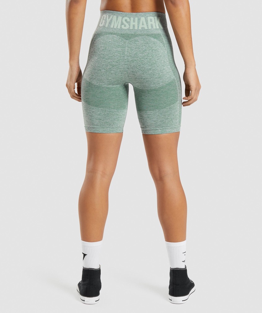 Green Women's Gymshark Flex Cycling Shorts | USA-34502