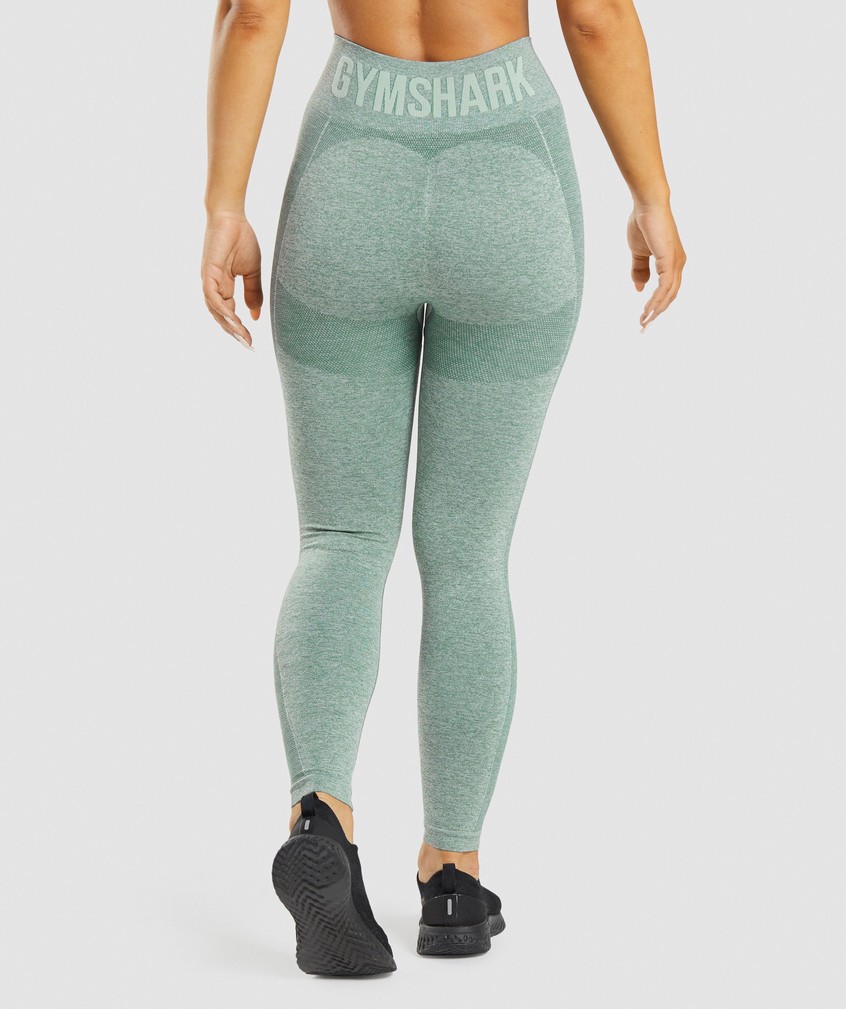 Green Women's Gymshark Flex High Waisted Leggings | USA-79120