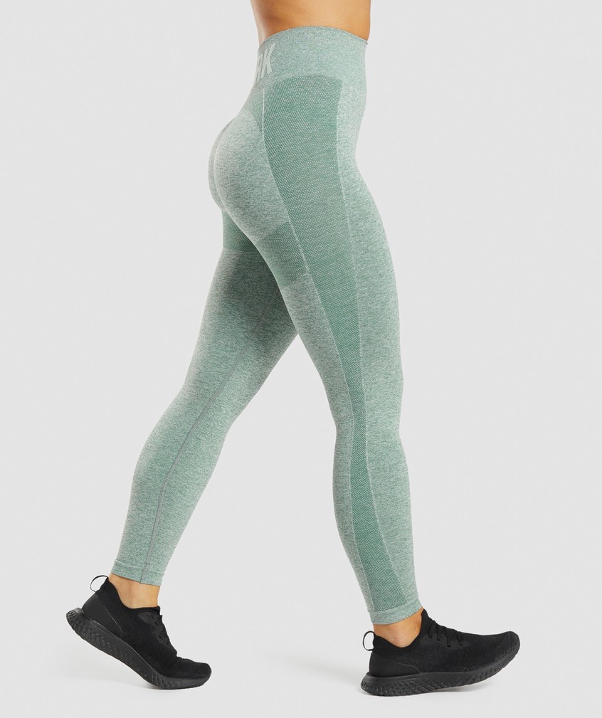 Green Women's Gymshark Flex High Waisted Leggings | USA-79120