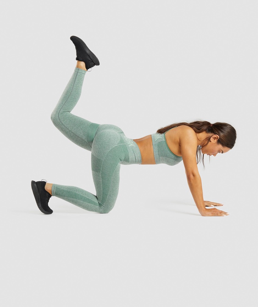 Green Women's Gymshark Flex High Waisted Leggings | USA-79120