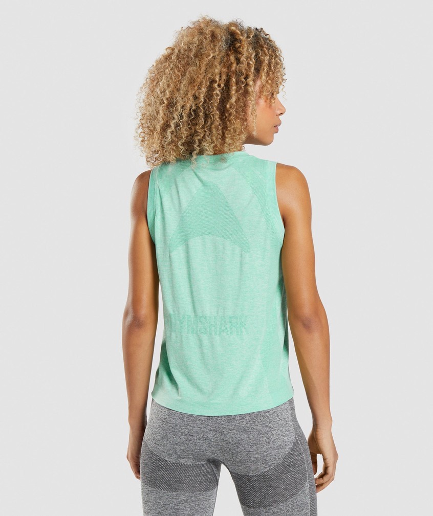 Green Women's Gymshark Flex Loose Top Tank | USA-18603