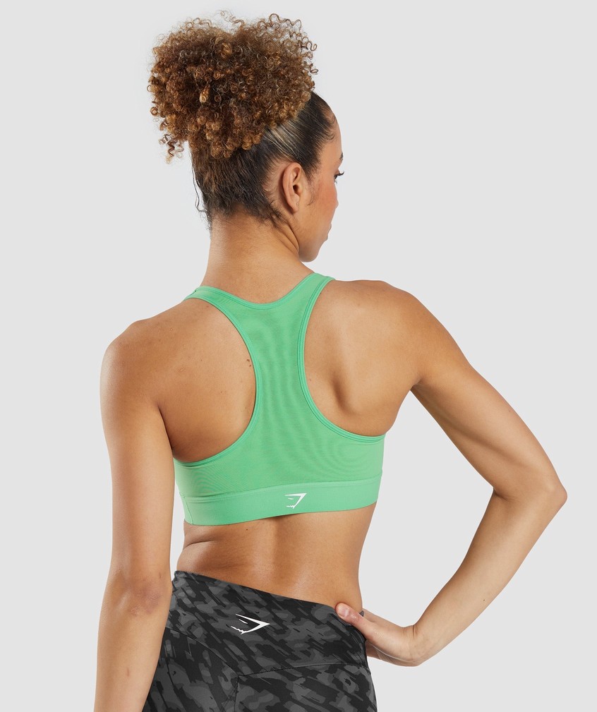 Green Women's Gymshark Lightweight High Support Sports Bra | USA-68943